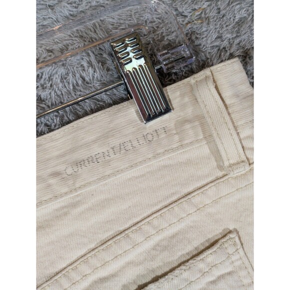 Current/Elliott 70s mini mini cutoff low rise shorts hippie cream frayed 27 - Picture 7 of 9